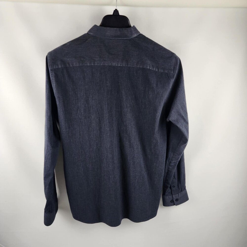 01.Algo Shirt Mens Xl Charcoal Navy/Gray Casual D… - image 2